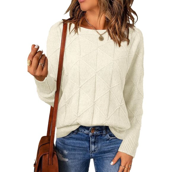 Sweaters - Women's Cozy Lightweight Sweater Medium Business Casual Fall Winter